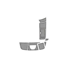 2010 Sea Ray Sundeck 260 Eva Foam Boat Flooring Faux Teak Boat Deck Foam Boat Decking Marine Mat Cockpit Swim Platform Pads Hzchione Light Gray Black