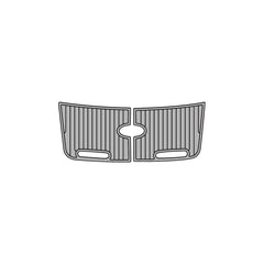 2001 MasterCraft Prostar Swim Platform Cockpit Pad EVA Teak Decking Mat Hzchione Faux Teak Light Gray Black