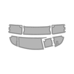 2007 Chaparral 210 SSI Swim Platform Cockpit Pad Best Synthetic Teak Decking For Boats Traction Mat Hzchione Light Gray Black Brushed