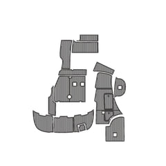 2005 Chaparral 310 Eva Foam Boat Flooring Faux Teak Boat Deck Foam Boat Decking Marine Mat Cockpit Swim Platform Pads Hzchione Light Gray Black