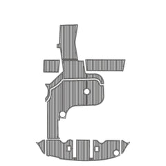 Sea Ray 34 Express Cruiser Swim Platform Cockpit Pad EVA Teak Decking Mat Hzchione Faux Teak Light Gray Black