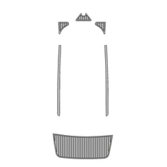 2007 Malibu 23 LSV Eva Foam Boat Flooring Faux Teak Boat Deck Foam Boat Decking Marine Mat Cockpit Swim Platform Pads Hzchione Light Gray Black