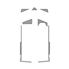 1985 Supra Sport Swim Platform Cockpit Pad EVA Teak Decking Mat Hzchione Faux Teak Light Gray Black