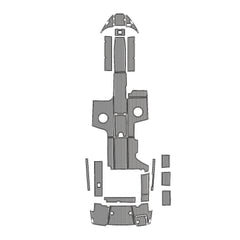 2021 Chaparral 370 SSX Eva Foam Boat Flooring Faux Teak Boat Deck Foam Boat Decking Marine Mat Cockpit Swim Platform Pads Hzchione Light Gray Black