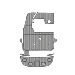 1999-2002 Sea Ray 340 Eva Foam Boat Flooring Faux Teak Boat Deck Foam Boat Decking Marine Mat Cockpit Swim Platform Pads Hzchione Light Gray Black