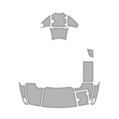 2011 Chaparral 224 Swim Platform Cockpit Pad EVA Synthetic Teak Decking Boats Mat Hzchione Light Gray Black Brushed