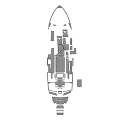2021 Malibu 23 LSV Eva Foam Boat Flooring Faux Teak Boat Deck Foam Boat Decking Marine Mat Cockpit Swim Platform Pads Hzchione Light Gray Black