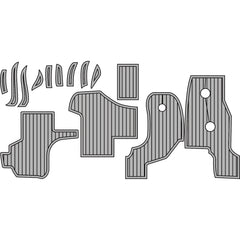 1999 Sea Ray 560 Eva Foam Boat Flooring Faux Teak Boat Deck Foam Boat Decking Marine Mat Cockpit Swim Platform Pads Hzchione Light Gray Black