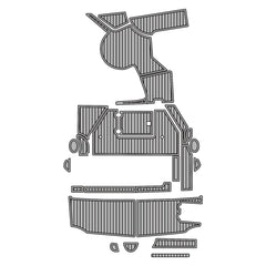 2006 Regal 3560 Eva Foam Boat Flooring Boat Decking Hzchione Medium Black