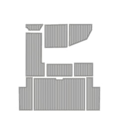 1988 Sea Ray 268 Sundancer Eva Foam Boat Flooring Faux Teak Boat Deck Foam Boat Decking Marine Mat Cockpit Swim Platform Pads Hzchione Light Gray Black