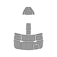 2002 Chaparral 260 SSI Eva Foam Boat Flooring Faux Teak Boat Deck Foam Boat Decking Marine Mat Cockpit Swim Platform Pads Hzchione Light Gray Black