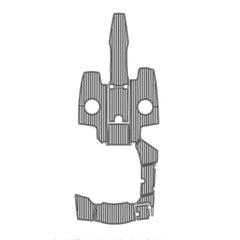 2012 Chaparral 216 Swim Platform Cockpit Pad Best Synthetic Teak Decking For Boats Traction Mat Hzchione Light Gray Black Faux Teak