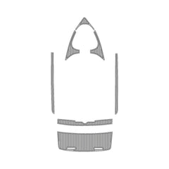 2003 Mastercraft Maristar 210 Swim Platform Cockpit Pad EVA Teak Decking Mat Hzchione Faux Teak Light Gray Black