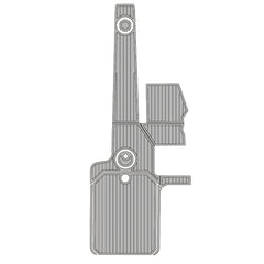 2013 Supra SA Swim Platform Cockpit Pad EVA Teak Decking Mat Hzchione Faux Teak Light Gray Black