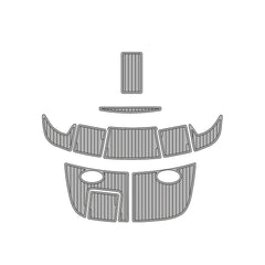 2007 Sea Ray 290 SS Eva Foam Boat Flooring Faux Teak Boat Deck Foam Boat Decking Marine Mat Cockpit Swim Platform Pads Hzchione Light Gray Black