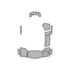 2011 Chaparral 226 Swim Platform Cockpit Pad EVA Teak Decking Boats Mat Hzchione Light Gray Black Brushed