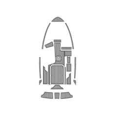 2019 Malibu 21 VLX Eva Foam Boat Flooring Faux Teak Boat Deck Foam Boat Decking Marine Mat Cockpit Swim Platform Pads Hzchione Light Gray Black