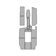 2003 MasterCraft Prostar 209 Swim Platform Cockpit Pad EVA Teak Decking Mat Hzchione Brushed Light Gray Black