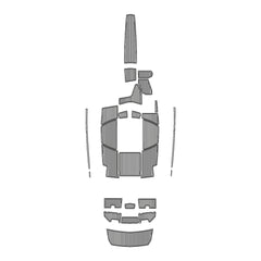 2019 Malibu TXi MO(Closed Bow) Eva Foam Boat Flooring Faux Teak Boat Deck Foam Boat Decking Marine Mat Cockpit Swim Platform Pads Hzchione Light Gray Black