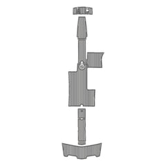 2005 Mastercraft Maristar Swim Platform Cockpit Pad EVA Teak Decking Mat Hzchione Faux Teak Light Gray Black