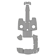 2009-2017 Chaparral 226 SSI Swim Platform Cockpit Pad EVA Teak Decking Boats Mat Hzchione Light Gray Black