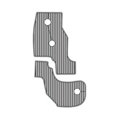 1999 Sea Ray 560 2 Piece Eva Foam Boat Flooring Faux Teak Boat Deck Foam Boat Decking Marine Mat Cockpit Swim Platform Pads Hzchione Light Gray Black