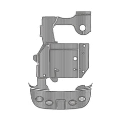 2001 Sea Ray Sundancer 380 Eva Foam Boat Flooring Faux Teak Boat Deck Foam Boat Decking Marine Mat Cockpit Swim Platform Pads Hzchione Light Gray Black
