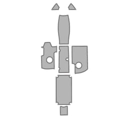 2016 Yamaha AR240 Swim Platform Cockpit Pad Boat Kit EVA Boat Flooring Foam Decking Mat Hzchione Gary + Black Brushed