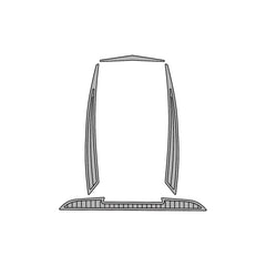 2020 Tige 23ZX Swim Platform Cockpit Pad EVA Teak Decking Mat Hzchione Faux Teak Light Gray Black