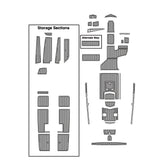 2019 Tige ZX1 Eva Foam Boat Flooring Faux Teak Boat Deck Foam Boat Decking Marine Mat Cockpit Swim Platform Pads Hzchione Light Gray Black