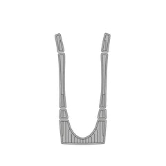 2004-2006 Sea Doo RXP Customize Jet Ski Mats Non-Slip Motorboat Traction Mat Hzchione Light Gray Black-Vertical line