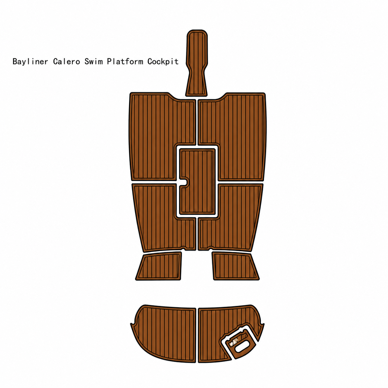 Bayliner Calero Swim Platform Cockpit Traction Mats Eva Foam Boat Flooring Marine Decking Hzchione