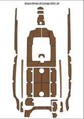Boston Whaler 26 Outrage Swim Platform Cockpit Traction Mats Eva Foam Boat Flooring Marine Decking