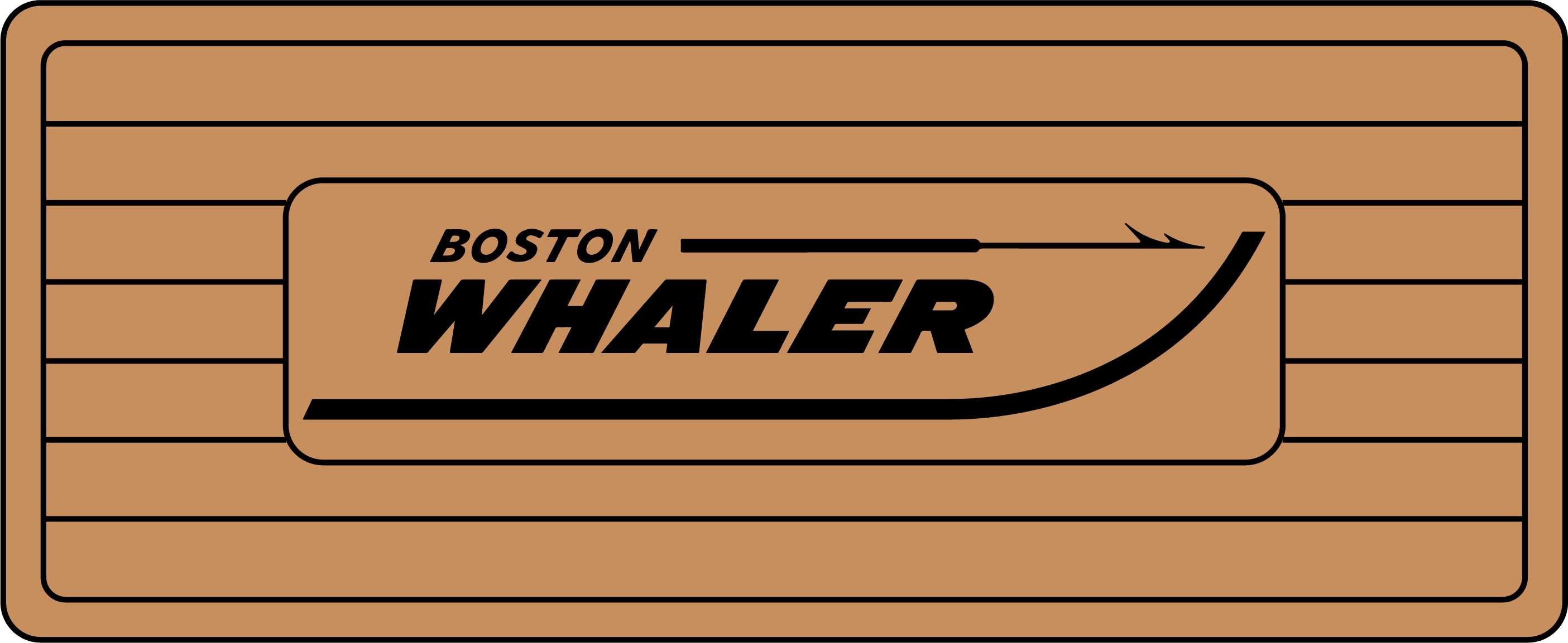 Boston Whaler Boats Helm Pad Hzchione 16″ x 39″/13MM Brown Black