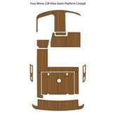 Four Winns 238 Vista Swim Platform Cockpit Traction Mats Eva Foam Boat Flooring Marine Decking Hzchione