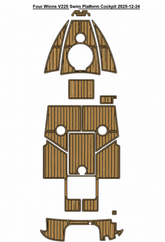 Four Winns V225 Swim Platform Cockpit Traction Mats Eva Foam Boat Flooring Marine Decking Hzchione