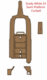 Grady White 24 Swim Platform Cockpit Traction Mats Eva Foam Boat Flooring Marine Decking Hzchione