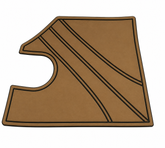 Grand Mariner Boat Helm Pad Hzchione 36 1/4" × 32 5/8" Brown Black