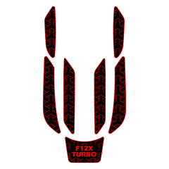 2002-2007 Honda F12 F12X Jet Ski Boat Flooring EVA Foam Decking Sheet Traction Mat Hzchione Black Red-Herringbone