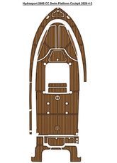 Hydrasport 2600 CC Swim Platform Cockpit Traction Mats Eva Foam Boat Flooring Marine Decking Hzchione