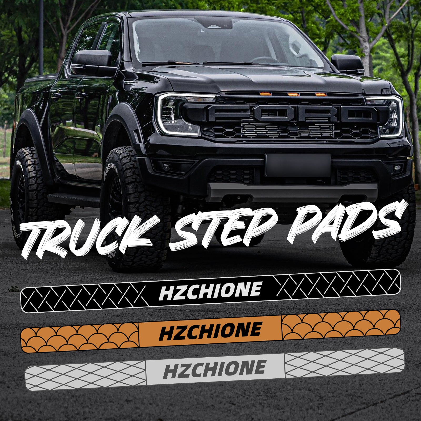 Hzchione Custom Truck Step Pads - Set of 2 Hzchione