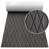 Hzchione 74.81"x27.56" Diamond EVA Foam Boat Decking Traction Pad For Yacht RV Golf Cart Pool Ramp Hzchione 11C Gray + Black