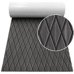 Hzchione 74.81"x27.56" Diamond EVA Foam Boat Decking Traction Pad For Yacht RV Golf Cart Pool Ramp Hzchione 11C Gray + Black