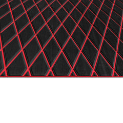 Hzchione EVA Foam Boat Flooring Diamond Pattern Deck Mats 6mm Non-Slip Faux Teak Marine Floor Mats for Yacht Motorboat RV Golf Cart Pool Cooler Top Hzchione