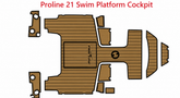 Proline 21 Swim Platform Cockpit Traction Mats Eva Foam Boat Flooring Marine Decking Hzchione