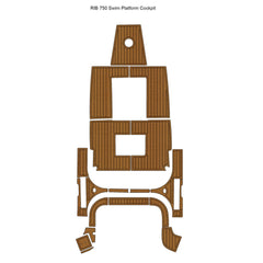 RIB 750 Swim Platform Cockpit Traction Mats Eva Foam Boat Flooring Marine Decking Hzchione