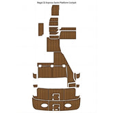 Regal 32 Express Swim Platform Cockpit Pad Cockpit Mat Traction Mats Eva Foam Boat Flooring Marine Decking Hzchione