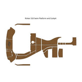 Rinker 310 Swim Platform Cockpit Pad Traction Mats Eva Foam Boat Flooring Marine Decking Hzchione