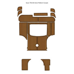 Saver 750 WA Swim Platform Cockpit Traction Mats Eva Foam Boat Flooring Marine Decking Hzchione