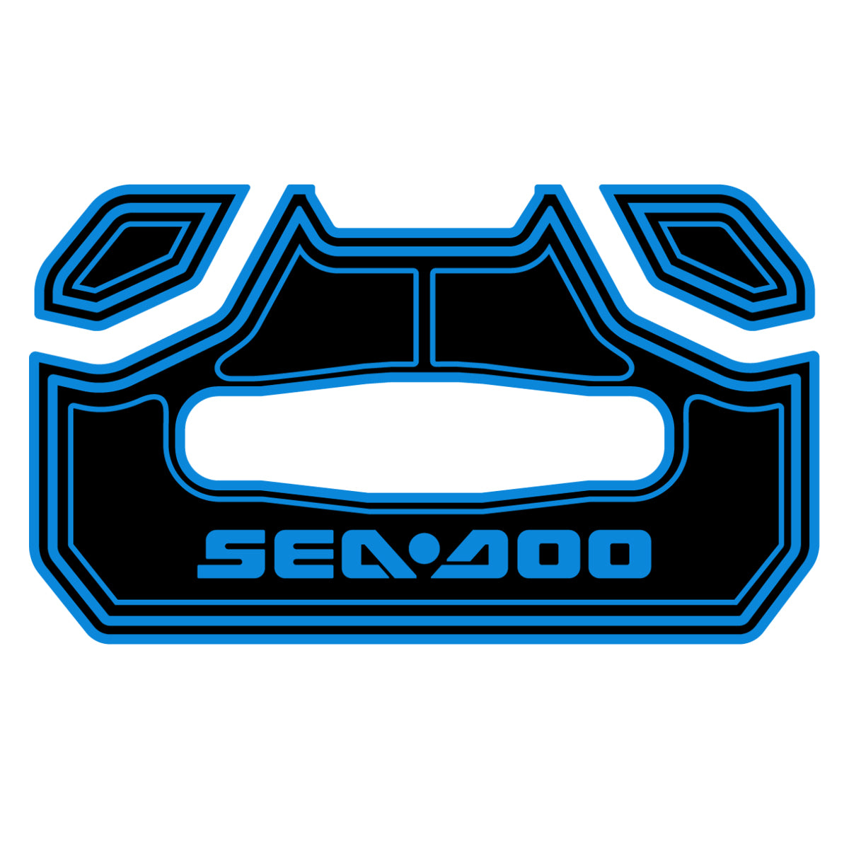 Sea-Doo 4.2 Gal (16 L) LINQ Cooler Pad Charcoal Gray Neon Yellow Hzchione Black Blue